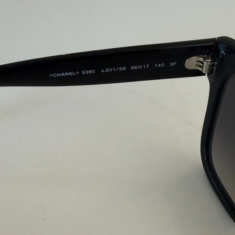 CHANEL CH5380 square women’s Black Sunglasses - Picture 5 of 9